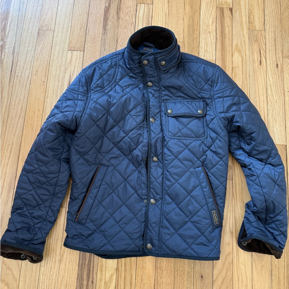 Ralph Lauren Men's Quilted Puffer Jacket - Dark Blue